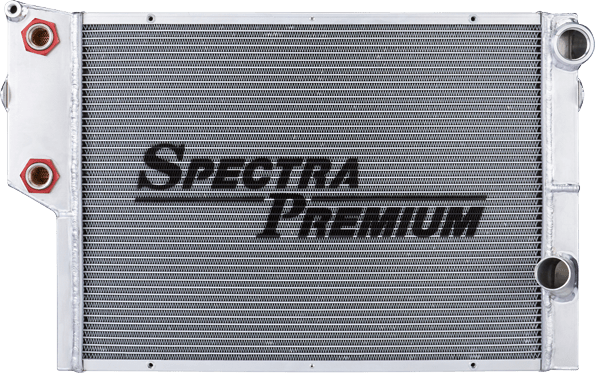 Spectra Premium all-aluminum high-performance radiator for the NASCAR Pinty's series