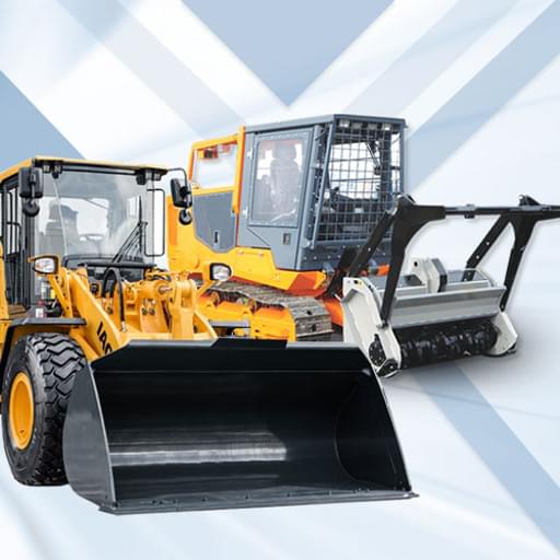 Mulcher and buldozer for OEM cooling systems in off-highway market